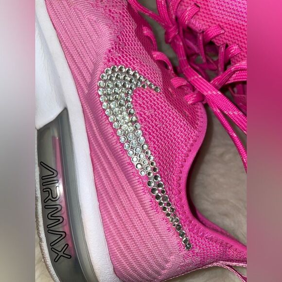 Nike Air Max Women’s Rhinestone Swoosh Pink 8.5 - Picture 5 of 11